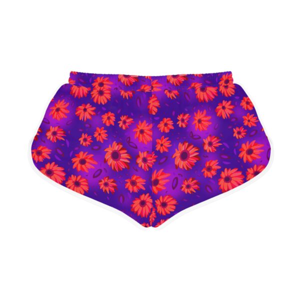 Black Light Sunflowers Women's Relaxed Shorts - Image 2