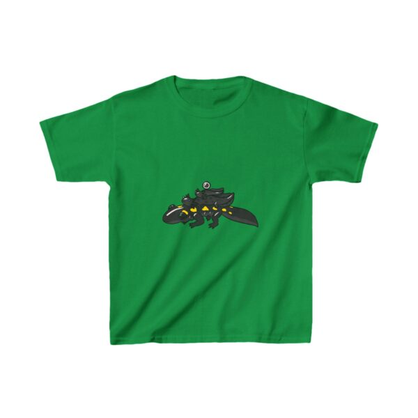 Salamander Life Cycle Kids Heavy Cotton™ Tee (Black) - Image 17