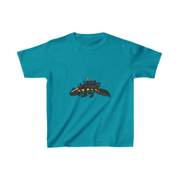 Salamander Life Cycle Kids Heavy Cotton™ Tee (Black) - Image 29