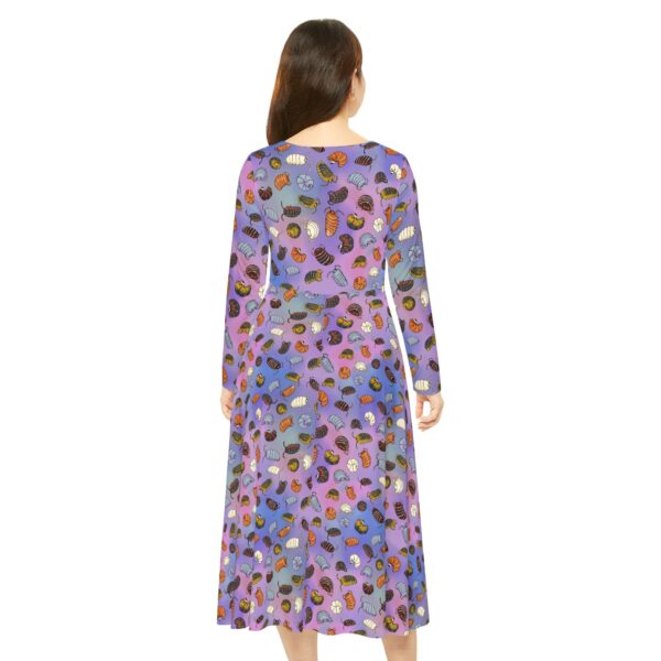 Isopods Long Sleeve Dress (Blue) - Image 4