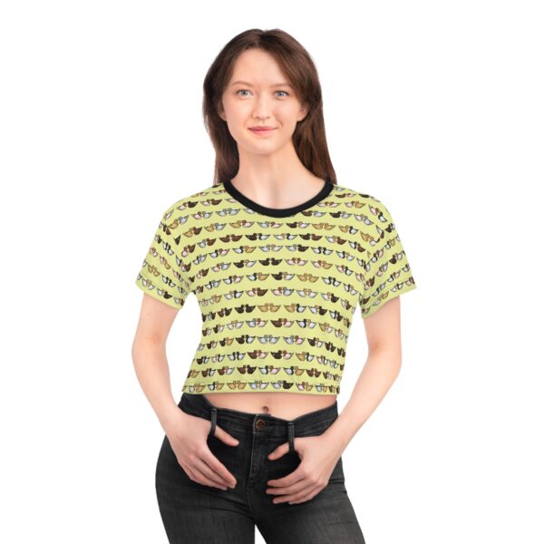 Love Doves Crop Top (Yellow) - Image 7