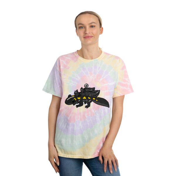 Salamander Life Cycle Tie-Dye Tee (Black) - Image 8