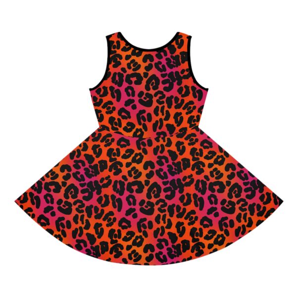 Neon Leopard Girls' Sleeveless Sundress - Image 2