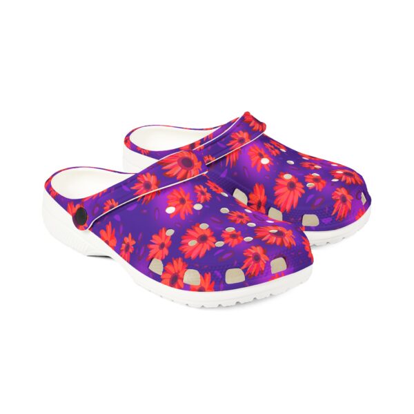 Black Light Sunflower Foam Shoes