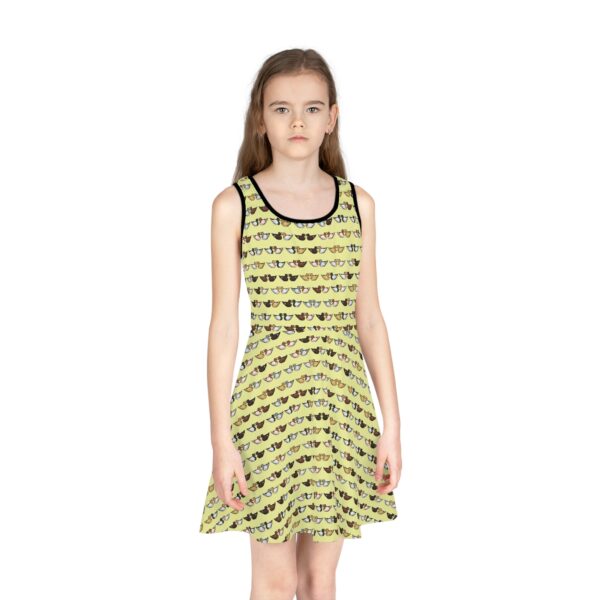 Love Doves Girls' Sleeveless Sundress (Yellow) - Image 3