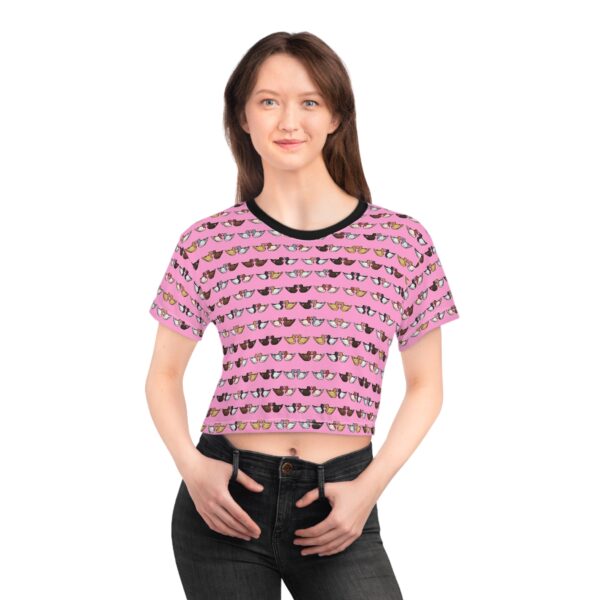 Love Doves Crop Top (Pink) - Image 3