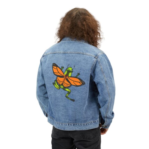 Fairy Frog Denim Jacket (Green) - Image 4