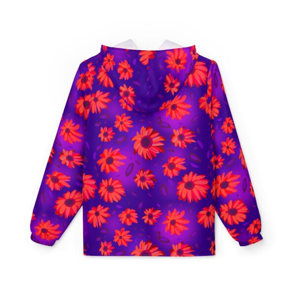 Black Light Sunflowers Windbreaker Jacket - Image 2