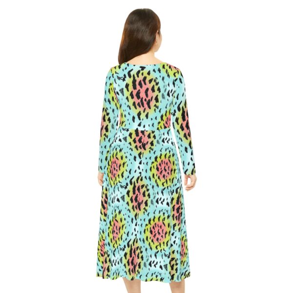 Rainbow Trout Skin Long Sleeve Dress - Image 4