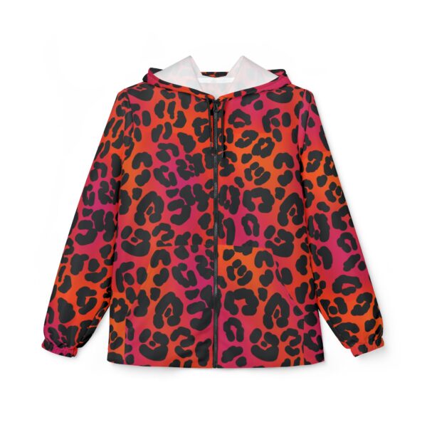 Neon Leopard Windbreaker Jacket