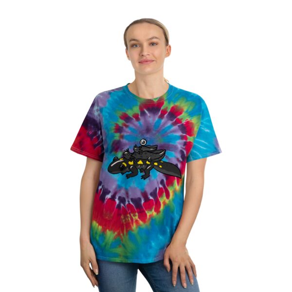 Salamander Life Cycle Tie-Dye Tee (Black) - Image 4