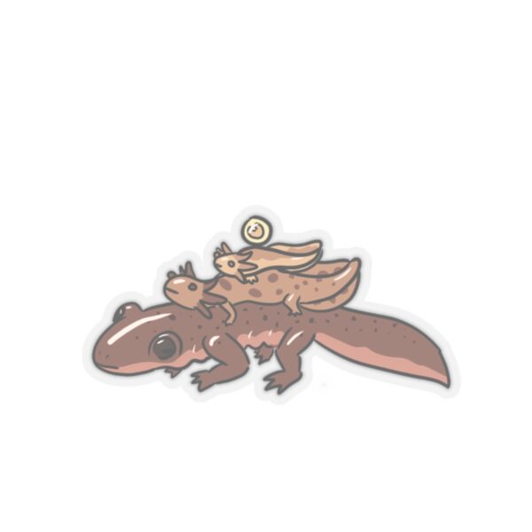 Salamander Life Cycle Sticker (Brown)