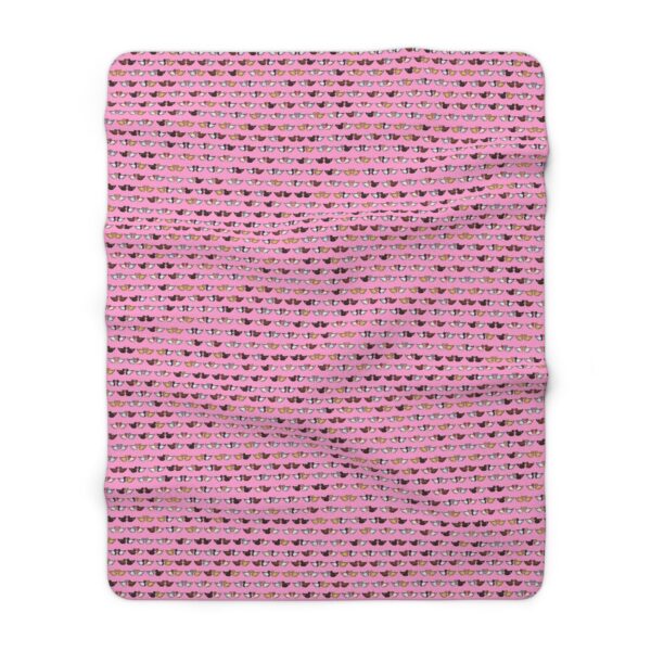 Love Doves Sherpa Fleece Blanket (Pink) - Image 5