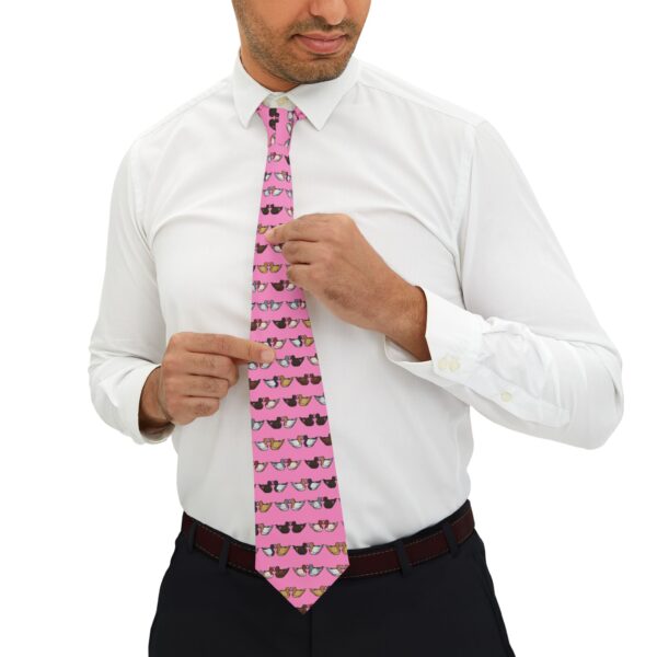 Love Doves Necktie (Pink) - Image 4