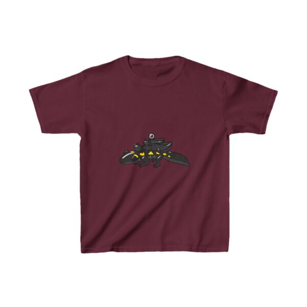 Salamander Life Cycle Kids Heavy Cotton™ Tee (Black) - Image 25