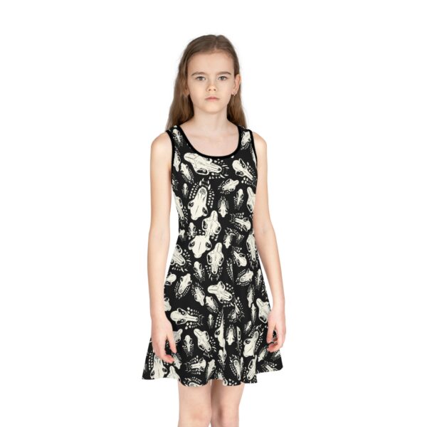 Bite Pattern Girls' Sleeveless Sundress - Image 3