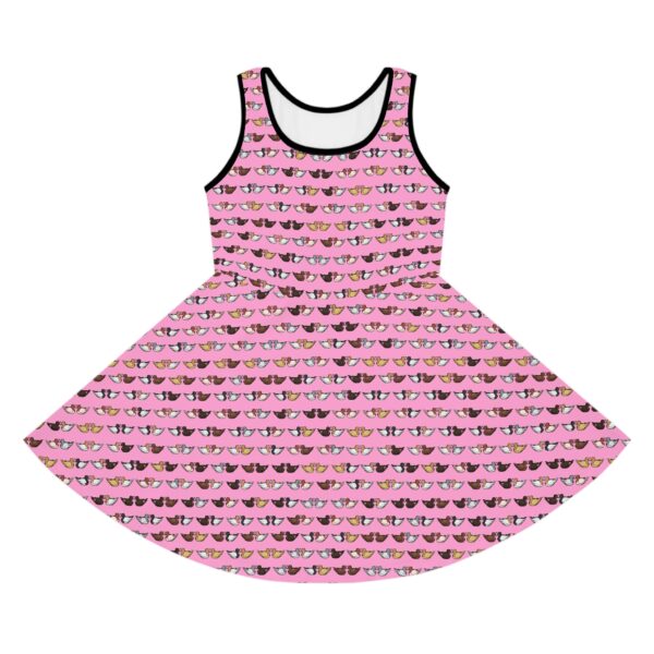 Love Doves Girls' Sleeveless Sundress (Pink)