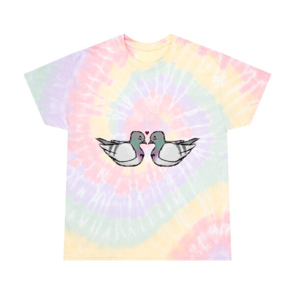 Love Doves Tie-Dye Tee (Bordeaux)