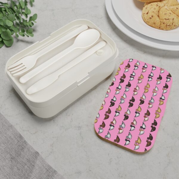 Love Doves Bento Lunch Box (Pink) - Image 4