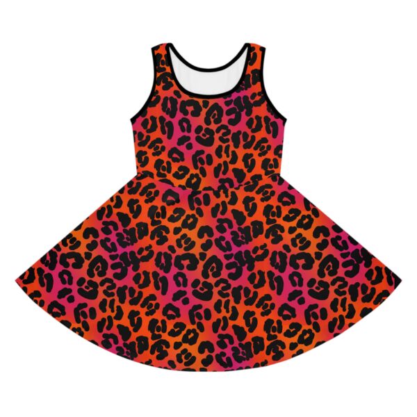 Neon Leopard Girls' Sleeveless Sundress