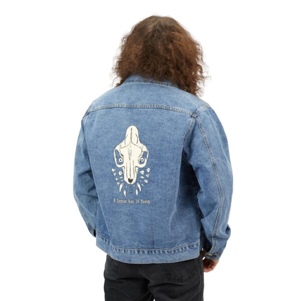 Bite Pattern Denim Jacket (Jaguar+Text) - Image 4