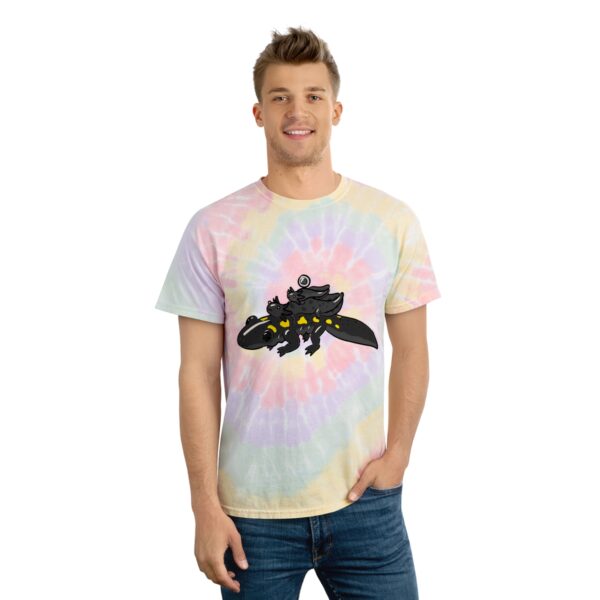 Salamander Life Cycle Tie-Dye Tee (Black) - Image 7