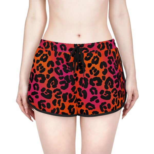 Neon Leopard Women's Relaxed Shorts - Image 7