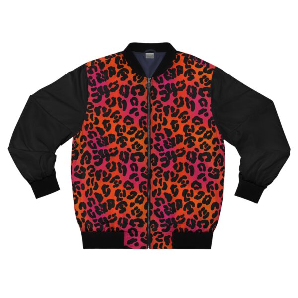 Neon Leopard Bomber Jacket