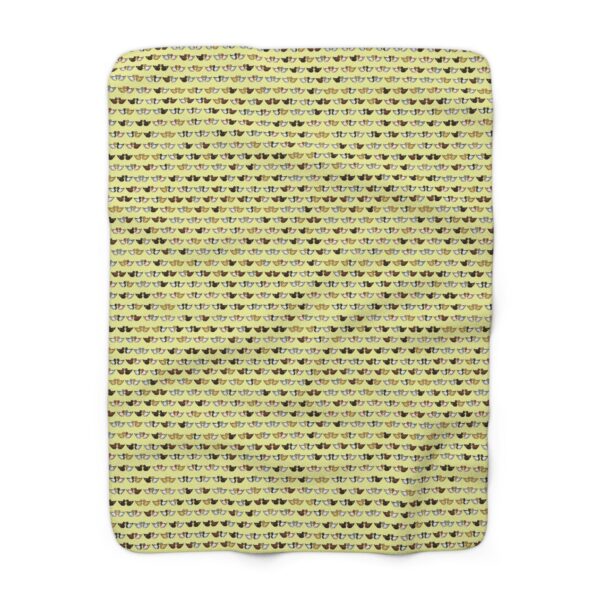 Love Doves Sherpa Fleece Blanket (Yellow) - Image 2