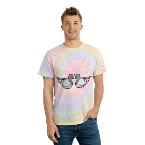 Love Doves Tie-Dye Tee (Bordeaux) - Image 3