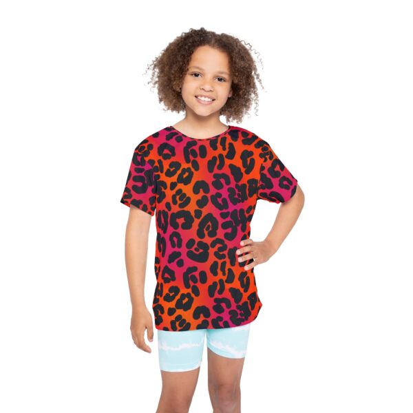 Neon Leopard Kids Sports Jersey