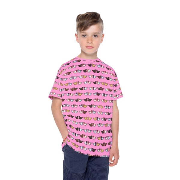 Love Doves Kids Sports Jersey (Pink) - Image 4