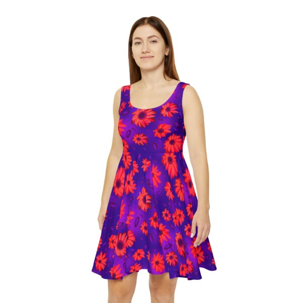 Black Light Sunflowers Dress - Image 3