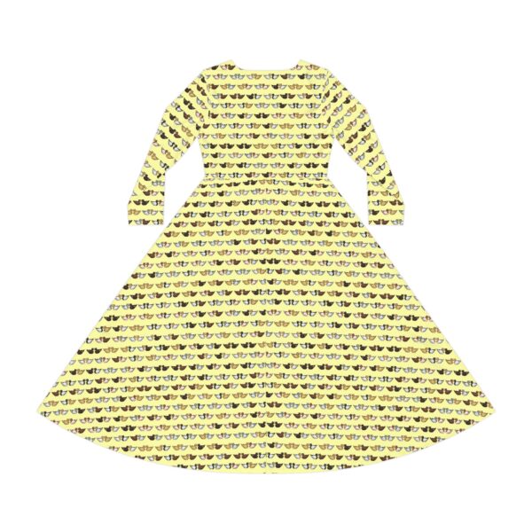 Love Doves Long Sleeve Dress (Yellow) - Image 2