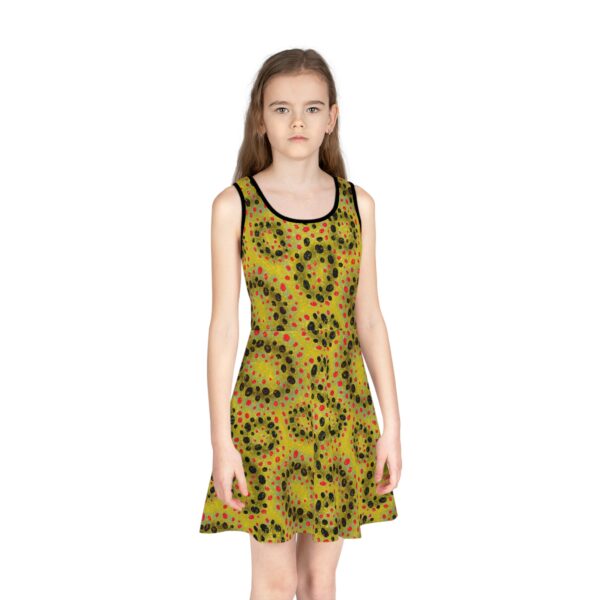 Trout Skin Girls' Sleeveless Sundress (Brown) - Image 3