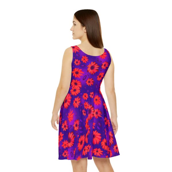 Black Light Sunflowers Dress - Image 4