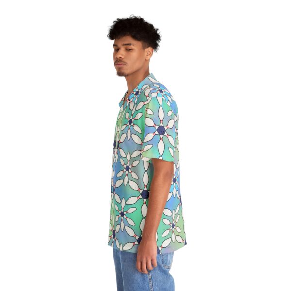 Copy of Black Light Sunflowers Hawaiian Shirt (Rainbow) - Image 6