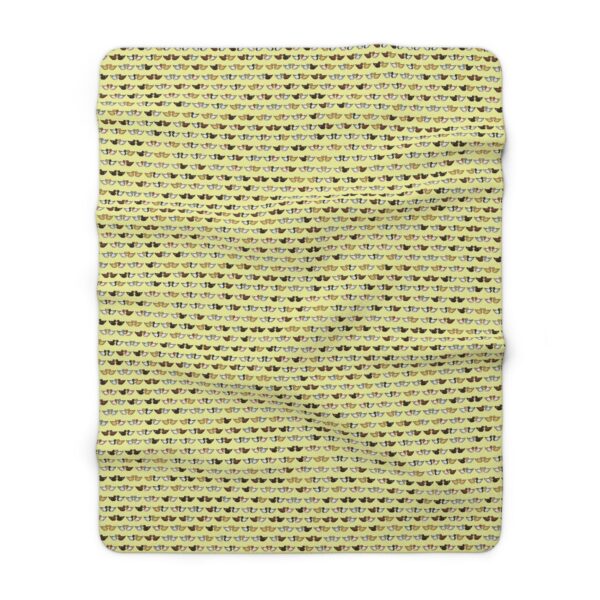 Love Doves Sherpa Fleece Blanket (Yellow) - Image 5