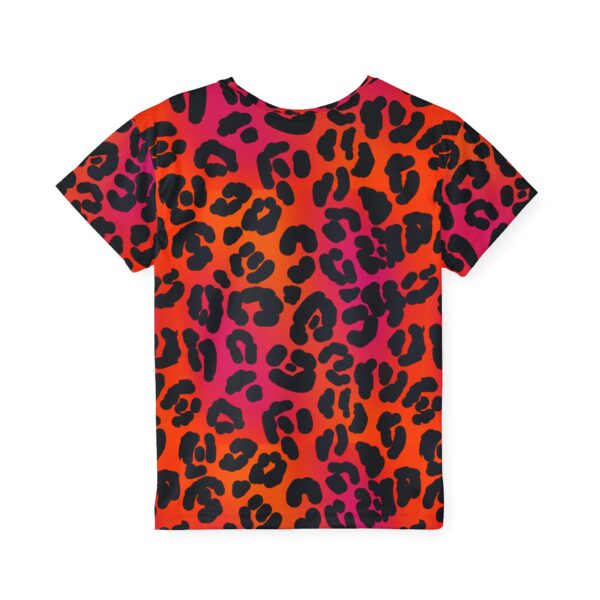 Neon Leopard Kids Sports Jersey - Image 3