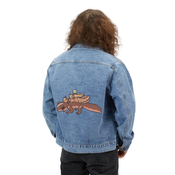 Salamander Life Cycle Denim Jacket (Brown) - Image 4