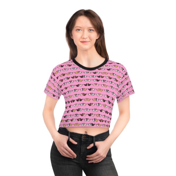 Love Doves Crop Top (Pink) - Image 7