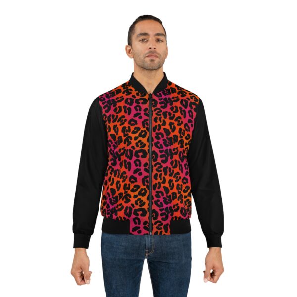 Neon Leopard Bomber Jacket - Image 3