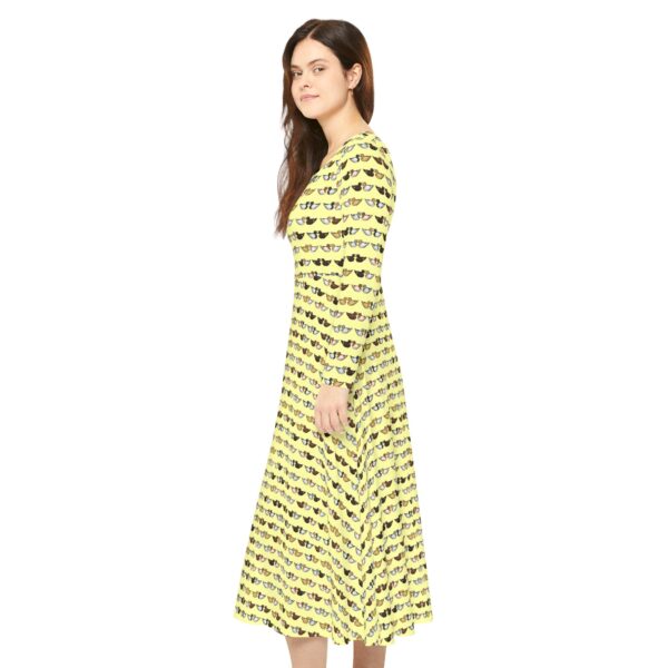 Love Doves Long Sleeve Dress (Yellow) - Image 5