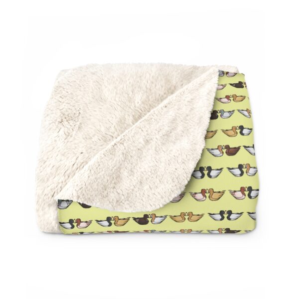 Love Doves Sherpa Fleece Blanket (Yellow) - Image 3