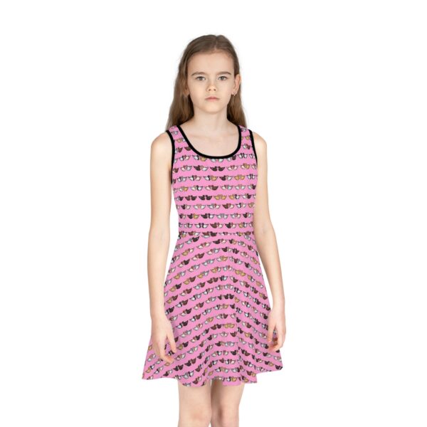 Love Doves Girls' Sleeveless Sundress (Pink) - Image 3