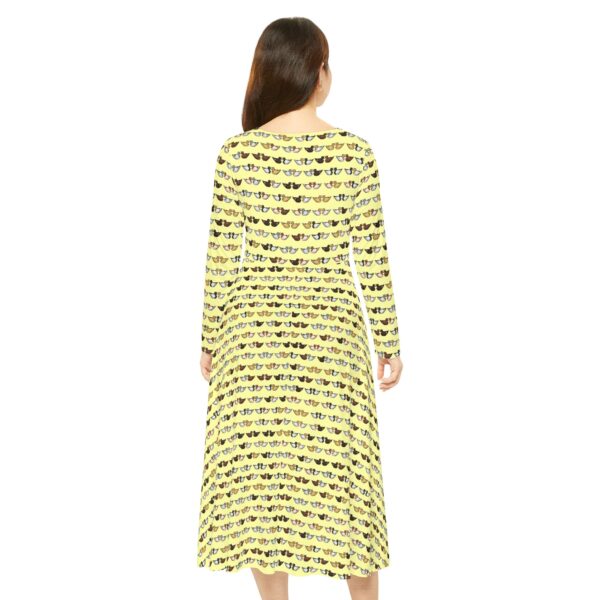 Love Doves Long Sleeve Dress (Yellow) - Image 4