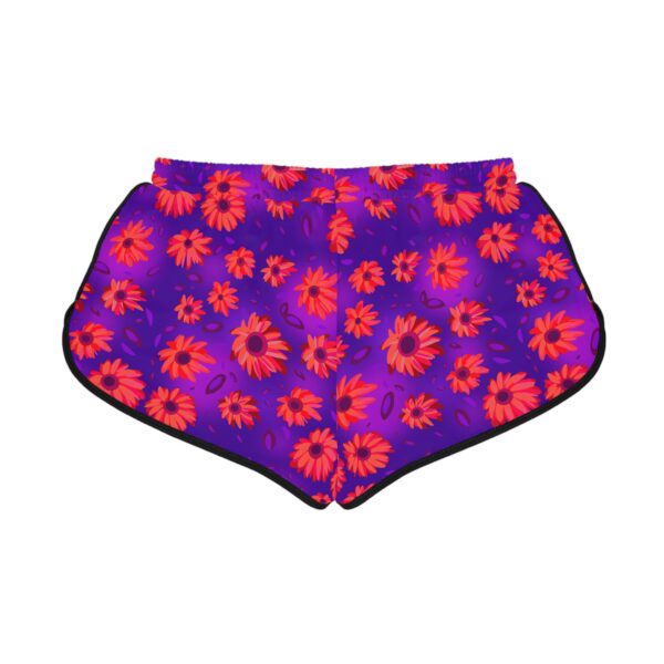 Black Light Sunflowers Women's Relaxed Shorts - Image 6