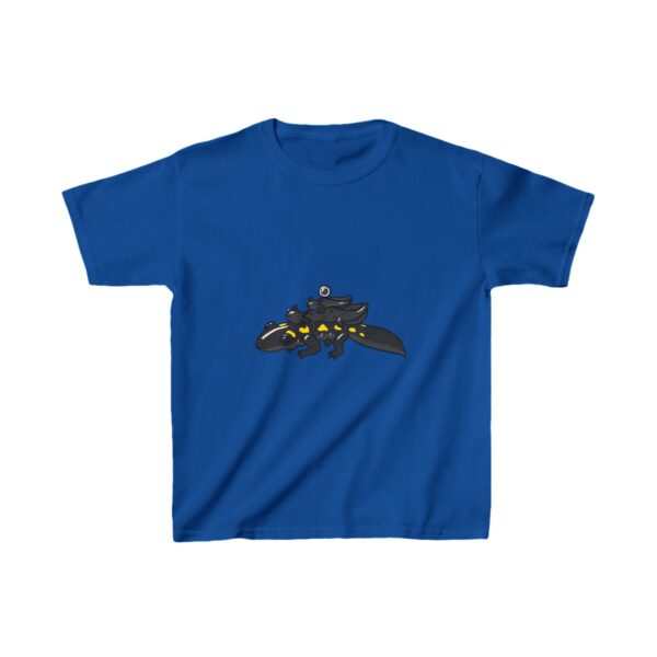 Salamander Life Cycle Kids Heavy Cotton™ Tee (Black) - Image 13