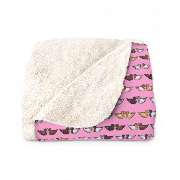 Love Doves Sherpa Fleece Blanket (Pink) - Image 6