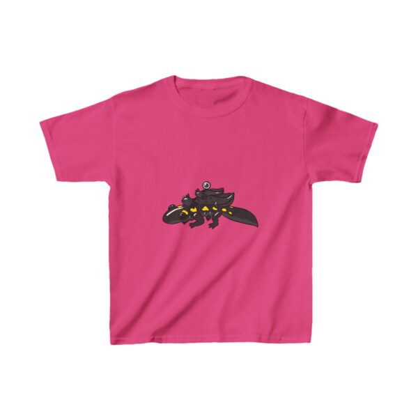 Salamander Life Cycle Kids Heavy Cotton™ Tee (Black) - Image 37